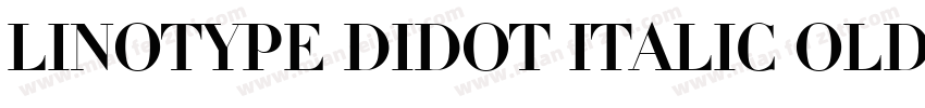 Linotype Didot Italic Oldstyle Figu字体转换
